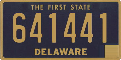 DE license plate 641441