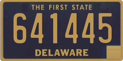 DE license plate 641445