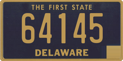 DE license plate 64145