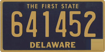 DE license plate 641452