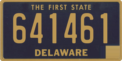 DE license plate 641461