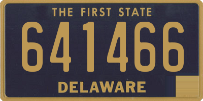 DE license plate 641466