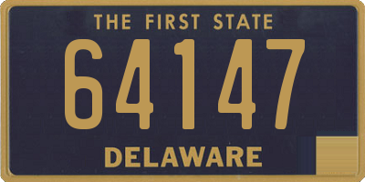 DE license plate 64147