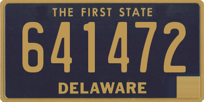 DE license plate 641472