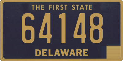 DE license plate 64148