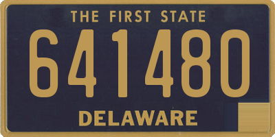 DE license plate 641480