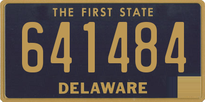 DE license plate 641484