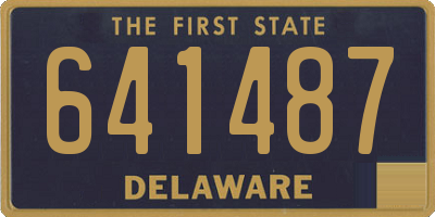 DE license plate 641487