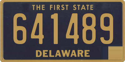 DE license plate 641489