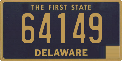 DE license plate 64149