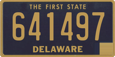 DE license plate 641497