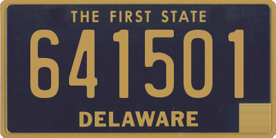 DE license plate 641501