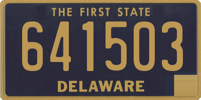 DE license plate 641503