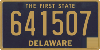 DE license plate 641507