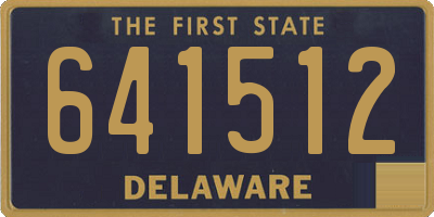 DE license plate 641512