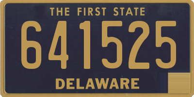DE license plate 641525