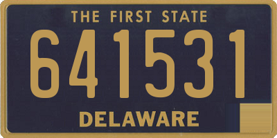 DE license plate 641531