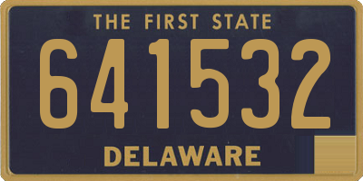 DE license plate 641532