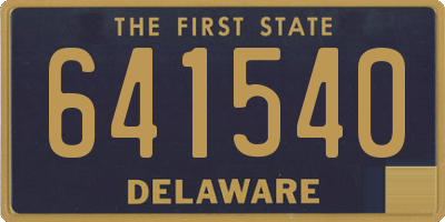DE license plate 641540