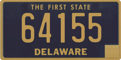 DE license plate 64155
