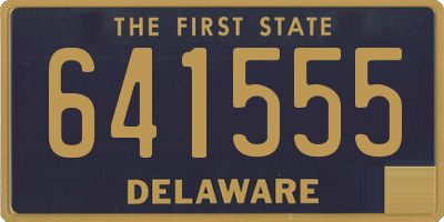 DE license plate 641555