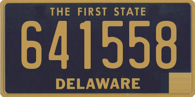 DE license plate 641558