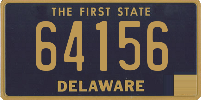 DE license plate 64156