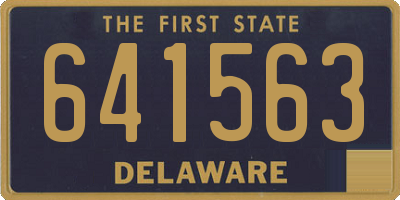 DE license plate 641563