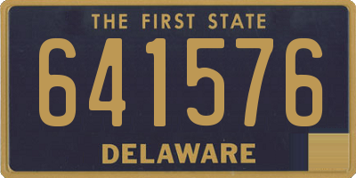 DE license plate 641576