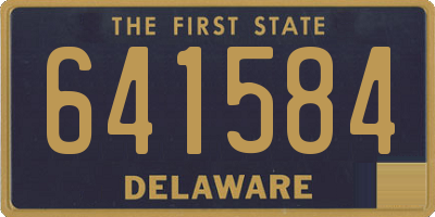 DE license plate 641584