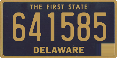 DE license plate 641585