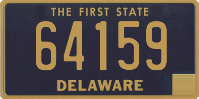 DE license plate 64159