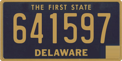DE license plate 641597