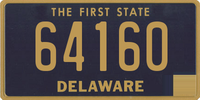 DE license plate 64160