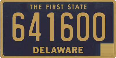 DE license plate 641600
