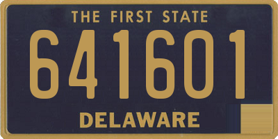 DE license plate 641601