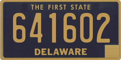 DE license plate 641602