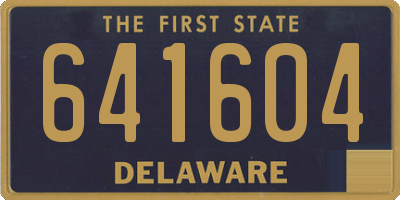 DE license plate 641604