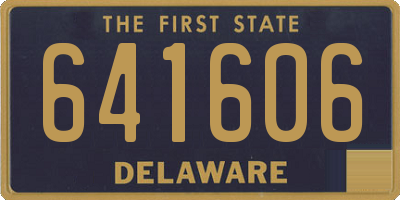 DE license plate 641606