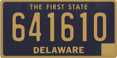 DE license plate 641610