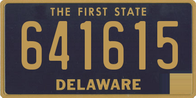 DE license plate 641615