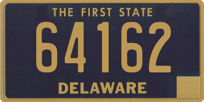 DE license plate 64162