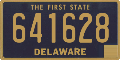 DE license plate 641628