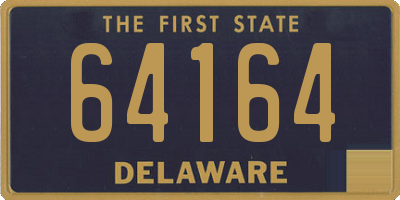 DE license plate 64164