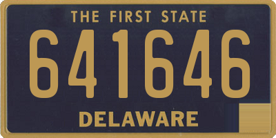 DE license plate 641646