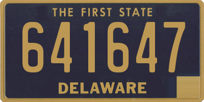 DE license plate 641647