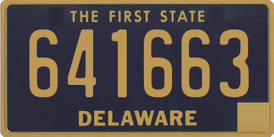 DE license plate 641663