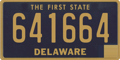 DE license plate 641664