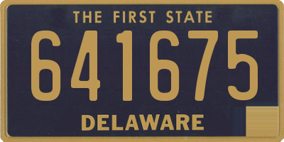 DE license plate 641675