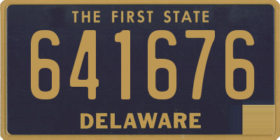 DE license plate 641676